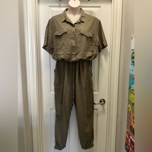 Fashionnova Short Sleeve Jumpsuit - Universal Thread size XL